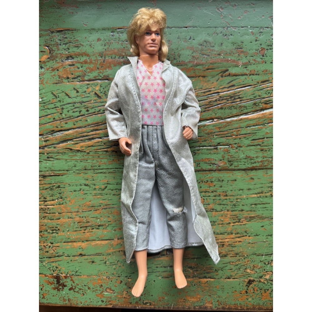 Barbie and the Rockers 1986 Ken Mattel Blonde Hair Outfit Damaged